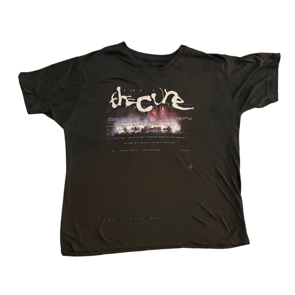 The Cure Shows of a Lost World Tour T-Shirt XL Black North America 23 V-Neck